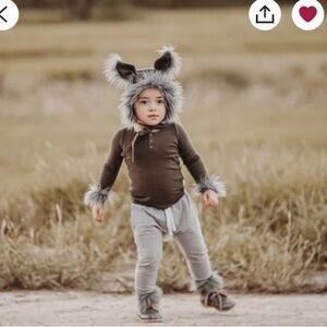 Handmade Wolf Kids Halloween Costume